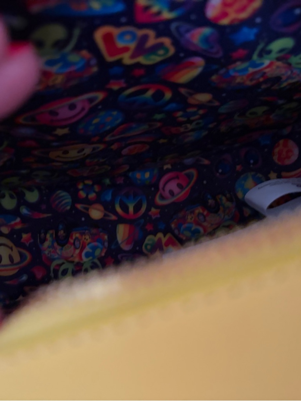 Yellow Rainbow Smiley Face Crossbody Bag - Unbranded - Picture 4 of 4